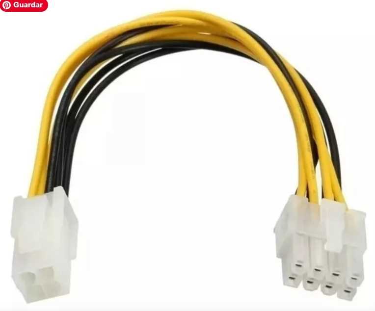 CABLE ADAPTADOR DE FUENTE DE ALIMENTACIÓN ATX DE 4 A 8 PINES